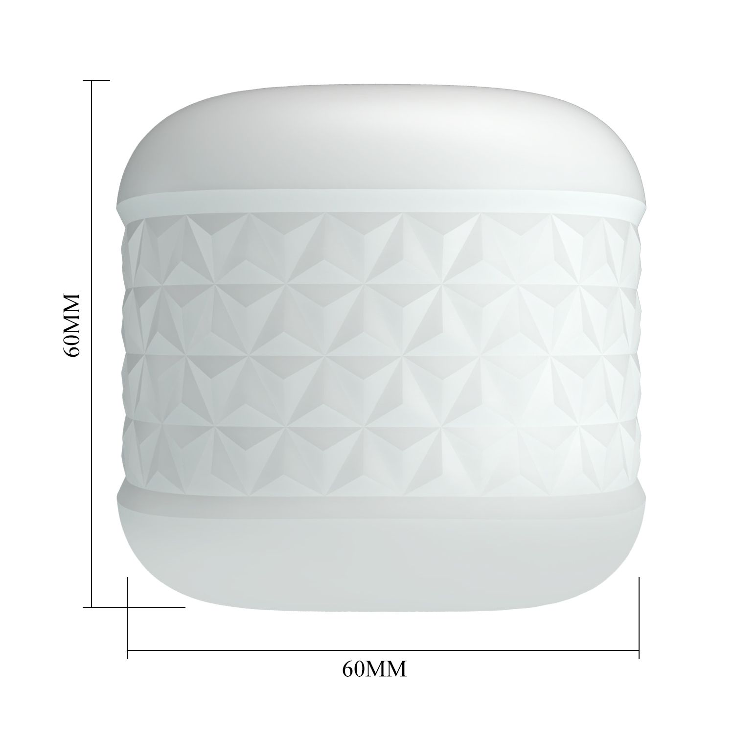 Белый сквозной мастурбатор Crystle 7