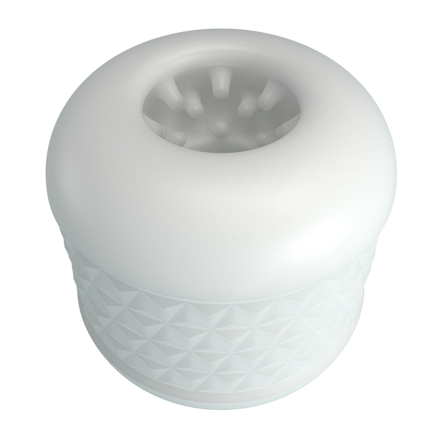 Белый сквозной мастурбатор Crystle 1