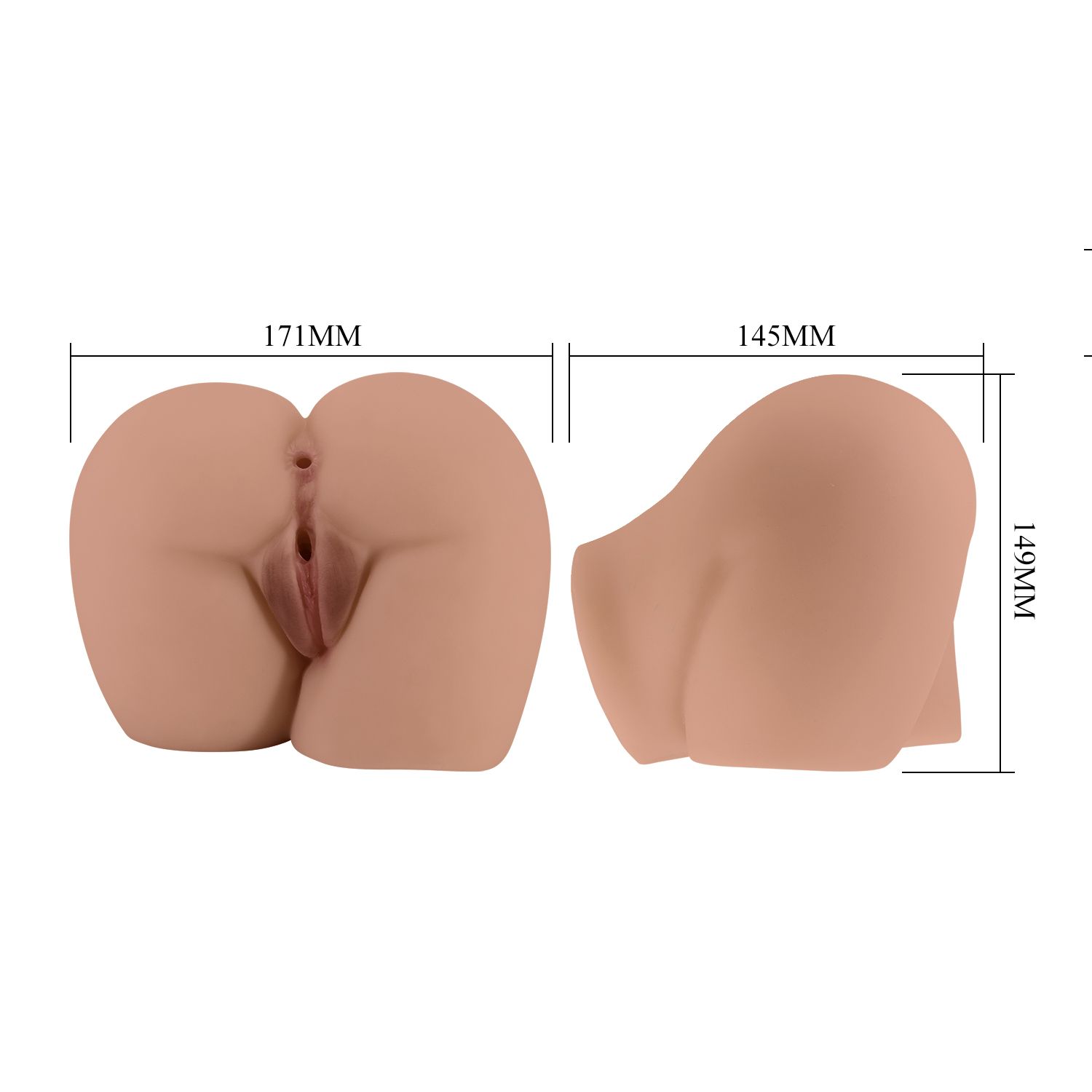 Мастурбатор-полуторс Bernace с вибрацией 10