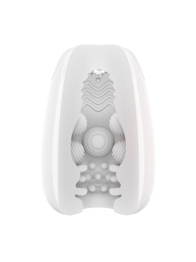 Белый мастурбатор-яйцо Bisedze 2