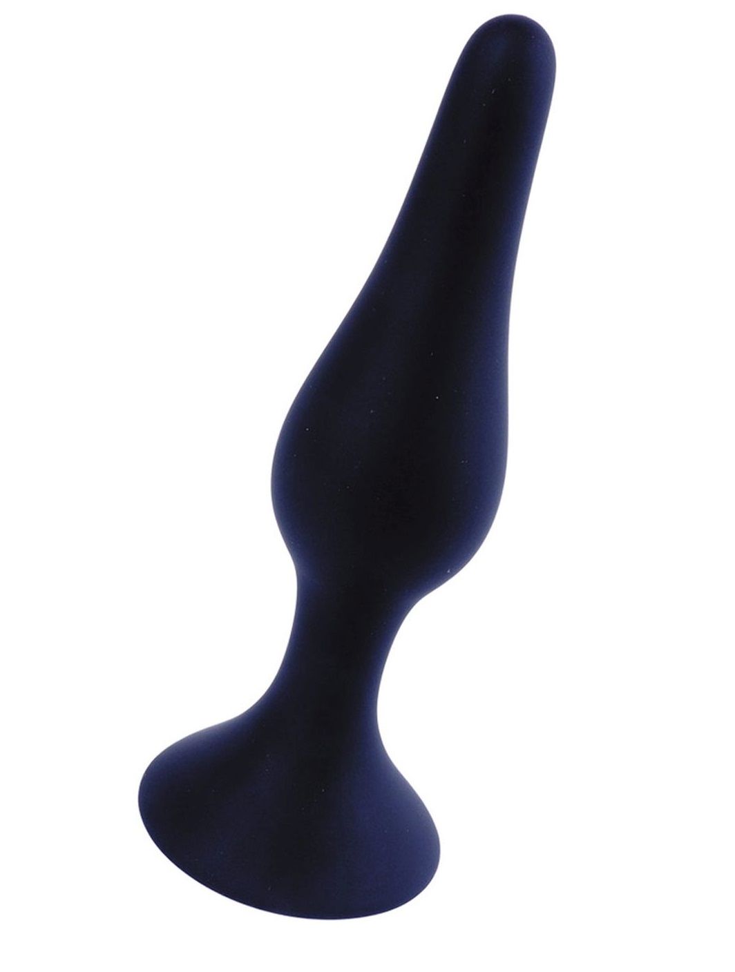 Черная анальная втулка на присоске - 10 см. 1