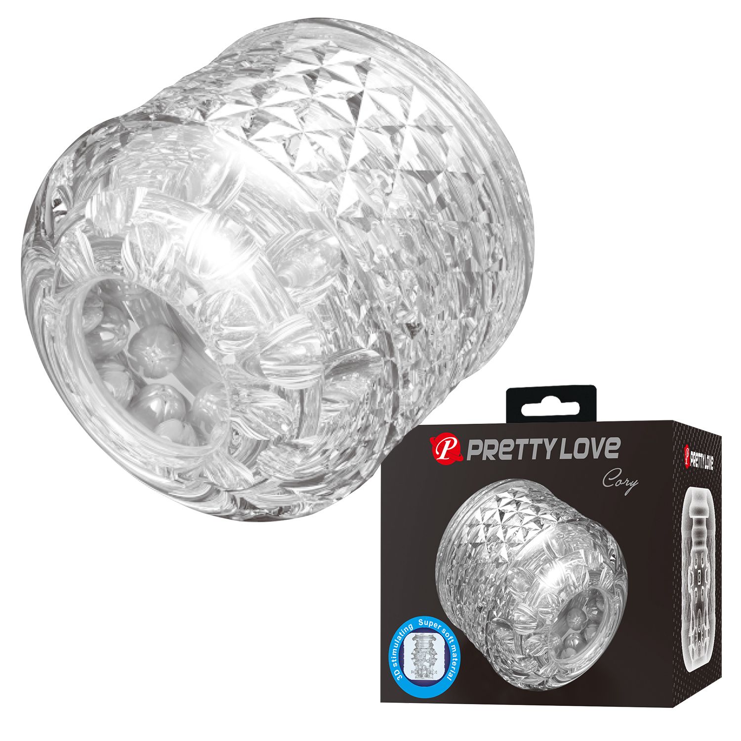 Прозрачный мастурбатор Cory 4