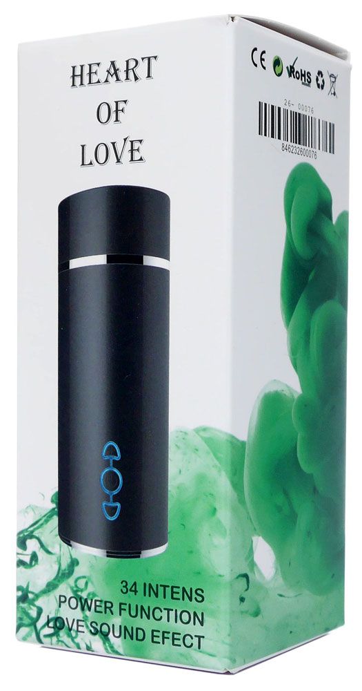 Мастурбатор-вагина с вибрацией Heart Of Love в колбе в форме сердца 2