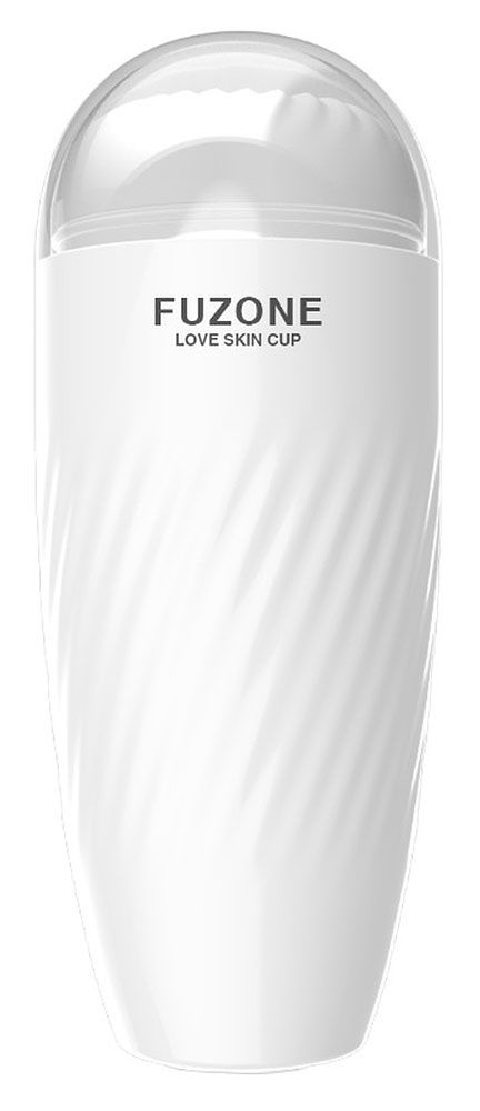 Белый мастурбатор с вибрацией в колбе Fuzone 1