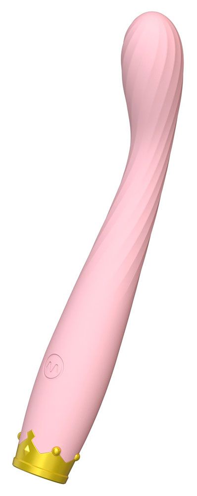 Розовый вибратор для точки G - 17,8 см. 2