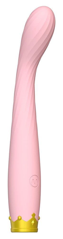 Розовый вибратор для точки G - 17,8 см. 1