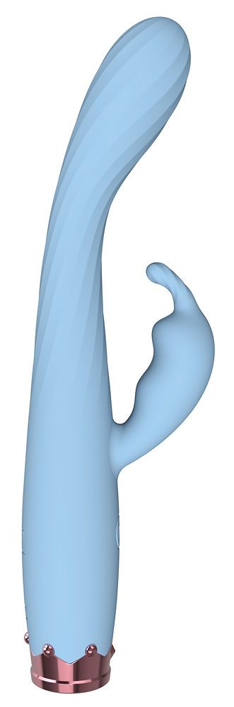 Голубой вибратор-кролик - 17,8 см. 1