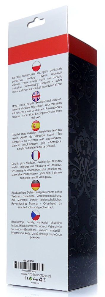 Телесный вибратор-реалистик Real Skin - 22 см. 3