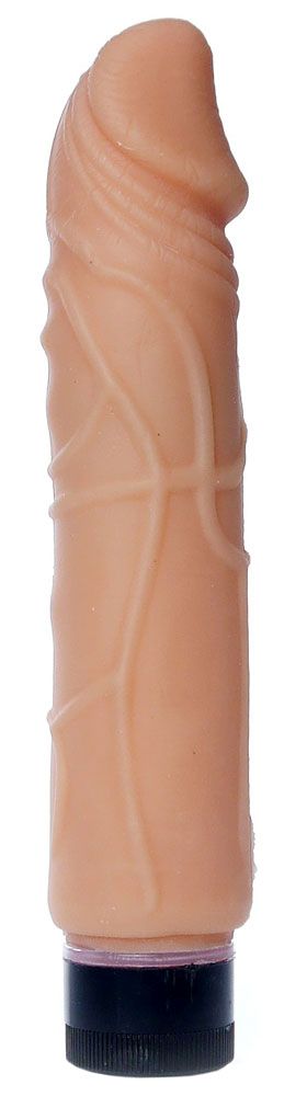 Телесный вибратор-реалистик Real Skin - 22 см. 1