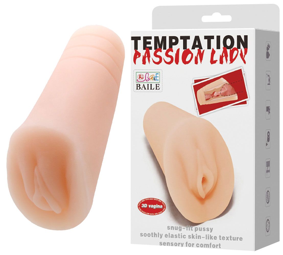 Телесный тугой мастурбатор-вагина Passion Lady 2