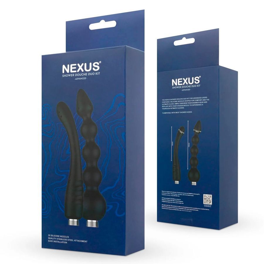 Набор из 2 насадок для анального душа Shower Douche Duo Kit Advanced 6