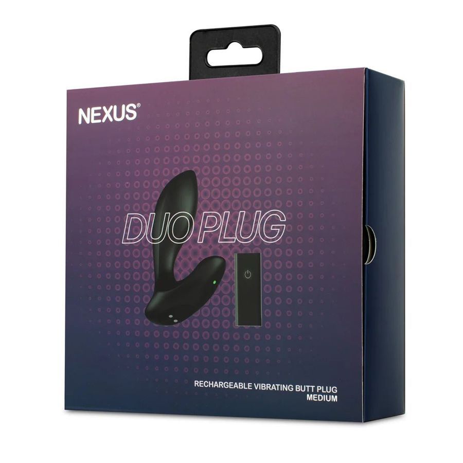 Черная анальная вибровтулка Nexus Duo Plug Medium 2