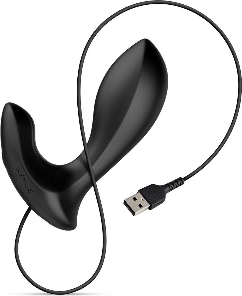 Черная анальная вибровтулка Nexus Duo Plug Medium 5