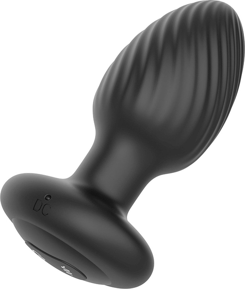 Черная анальная вибровтулка Nexus Tornado Large с функцией вращения 2