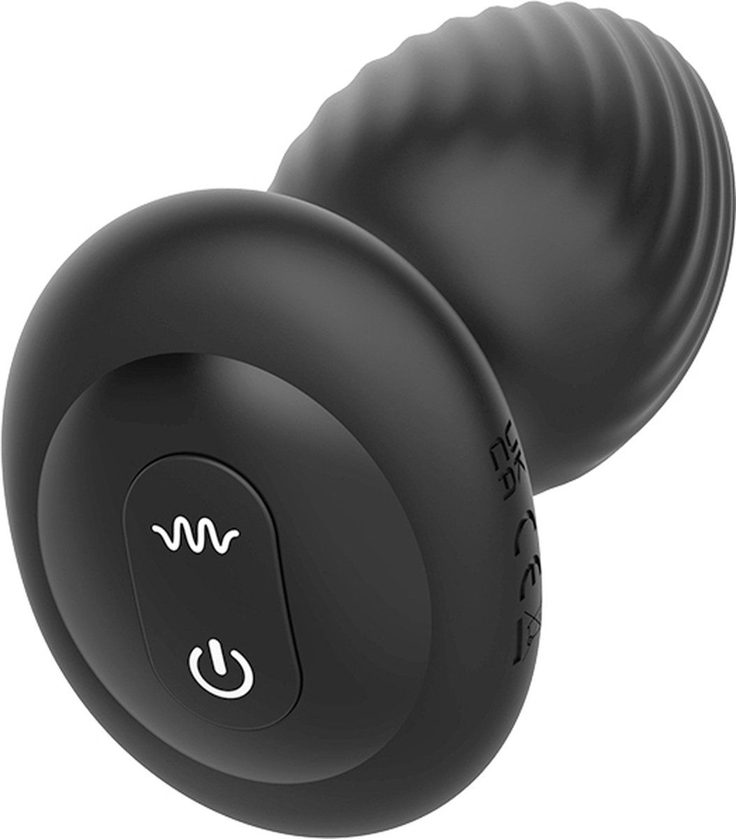 Черная анальная вибровтулка Nexus Tornado Large с функцией вращения 3