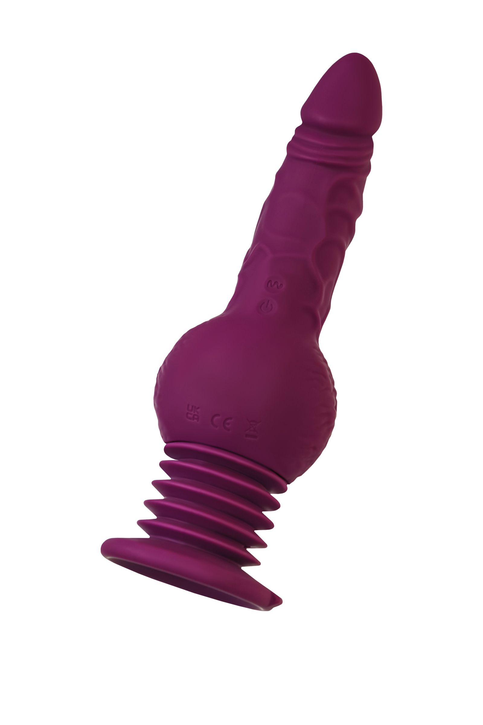 Фиолетовая мини-машина для секса Striker с пультом ДУ - 23,5 см. 2