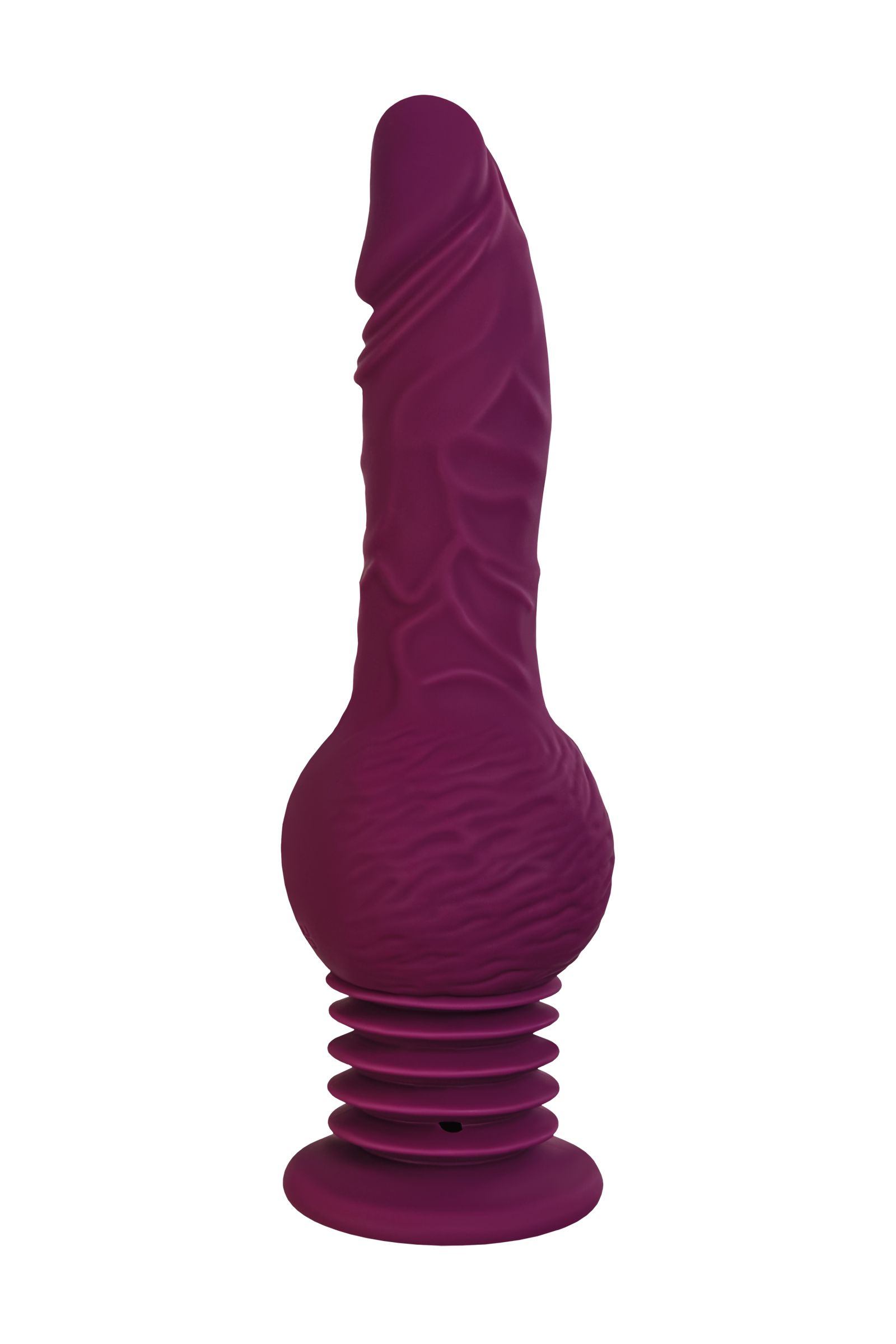 Фиолетовая мини-машина для секса Striker с пультом ДУ - 23,5 см. 3