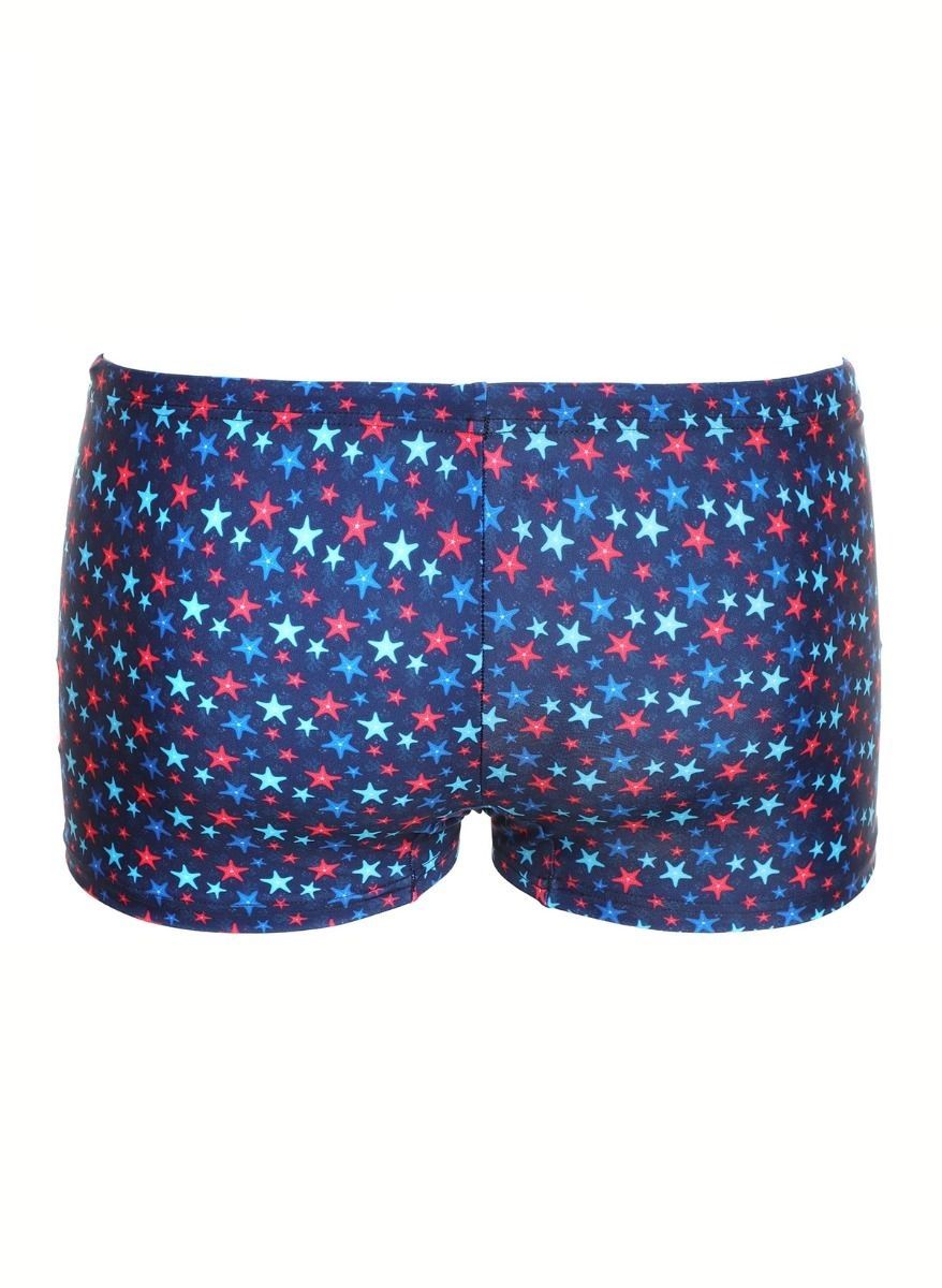 Синие плавки-боксеры с цветными звездочками 2