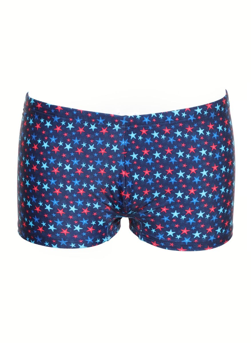 Синие плавки-боксеры с цветными звездочками 1