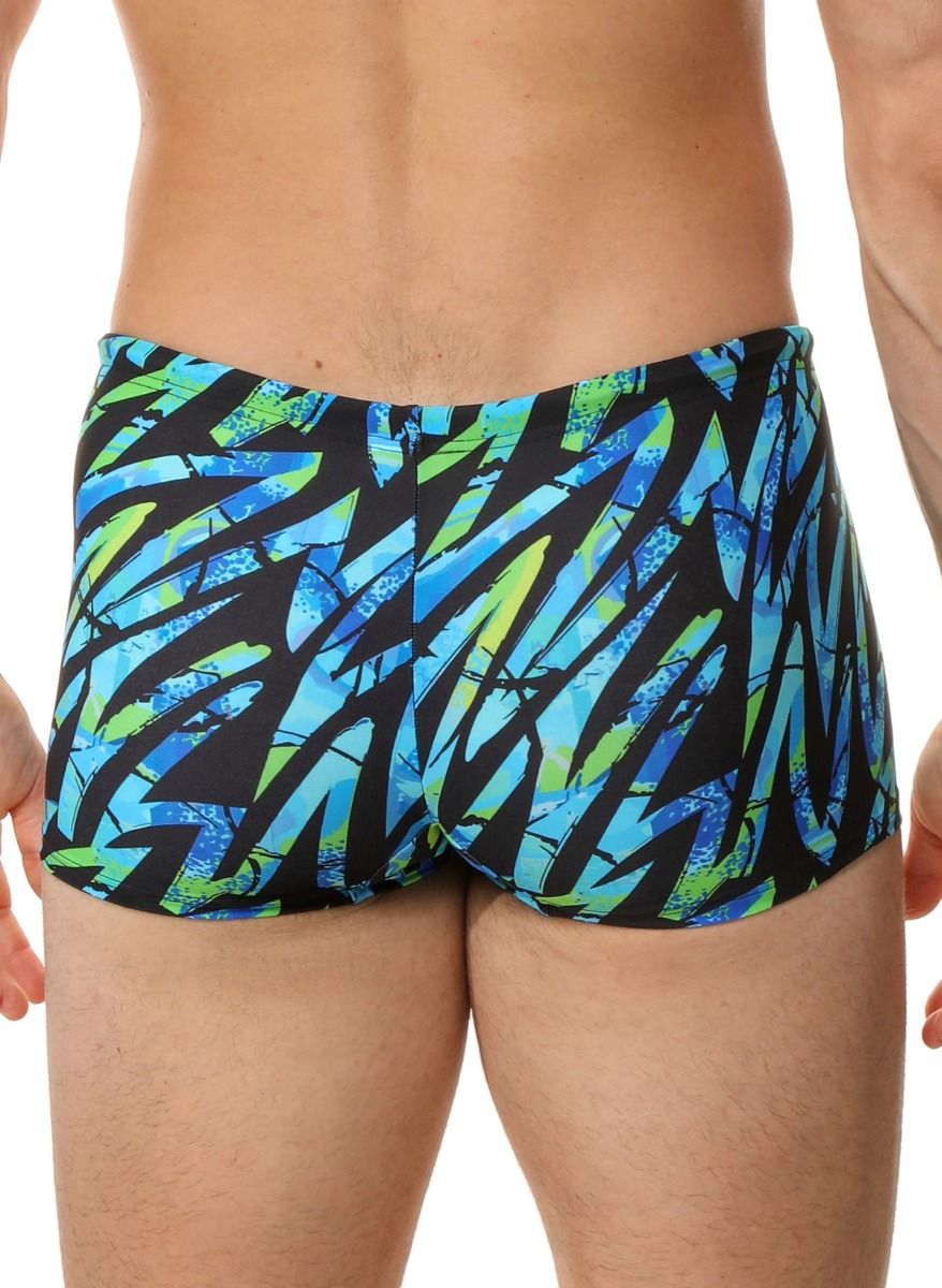 Черные плавки-боксеры с цветными зигзагами 2