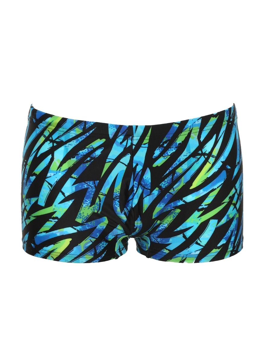 Черные плавки-боксеры с цветными зигзагами 3