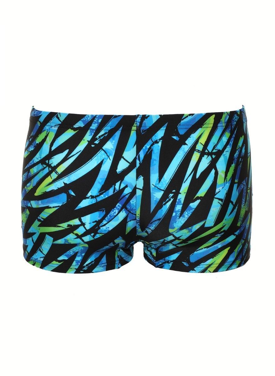 Черные плавки-боксеры с цветными зигзагами 4