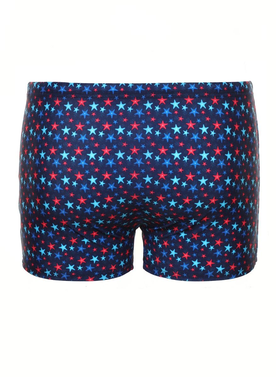 Мужские плавки-боксеры +size с принтом в виде звезд 2