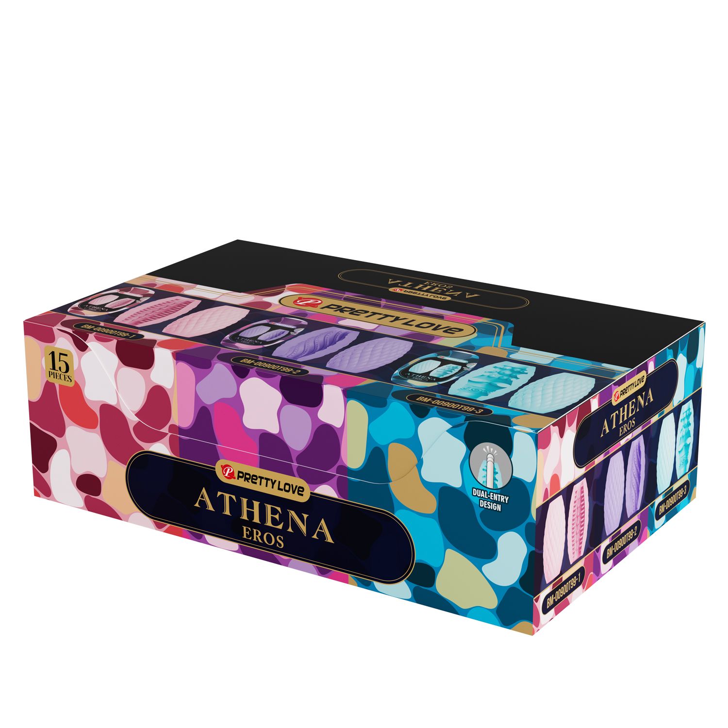 Набор из 15 мастурбаторов Athena 2