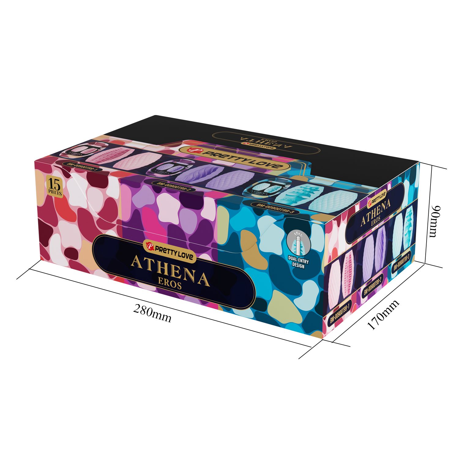 Набор из 15 мастурбаторов Athena 7