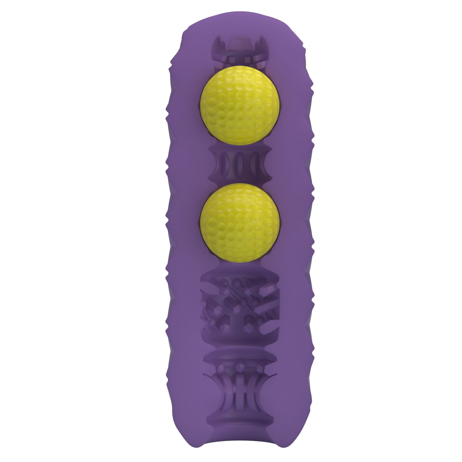 Фиолетовый мастурбатор Venus-X Twin balls 2