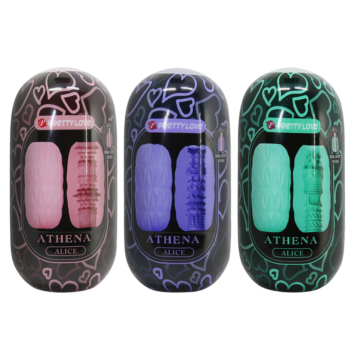 Набор из 15 мастурбаторов Athena Alice 2
