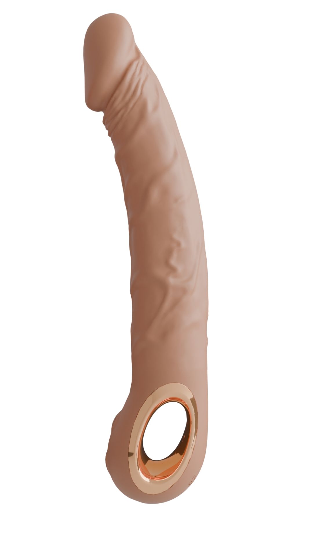Телесный перезаряжаемый реалистичный вибратор Relax - 22 см. 1
