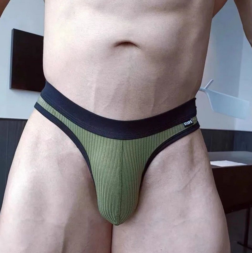 Набор из 3 мужских трусов-брифов в рубчик 1