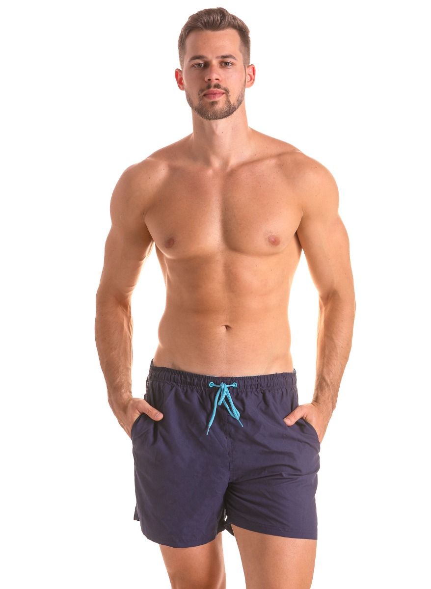 Мужские плавки-шорты с поясом на резинке 4