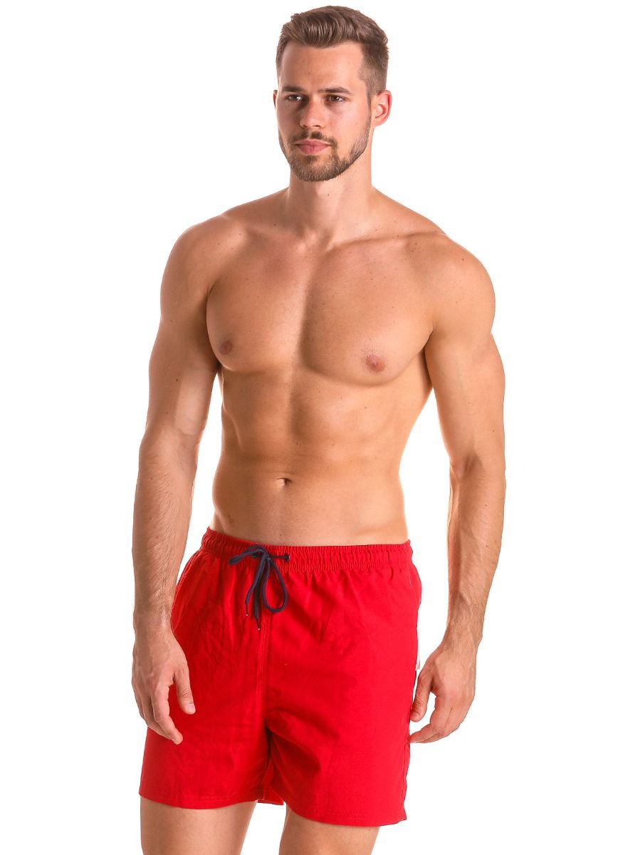 Мужские плавки-шорты с поясом на резинке 9