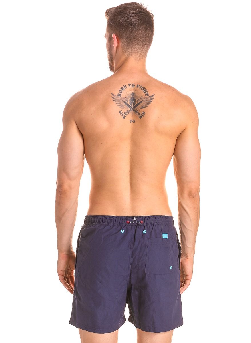 Мужские плавки-шорты с поясом на резинке 5