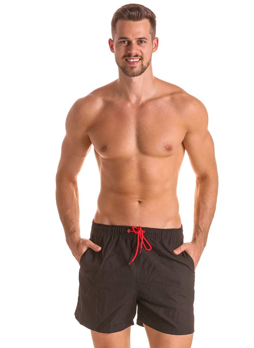 Мужские плавки-шорты с поясом на резинке 1