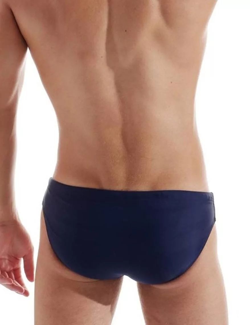 Мужские пляжные плавки с контрастной полосой 2