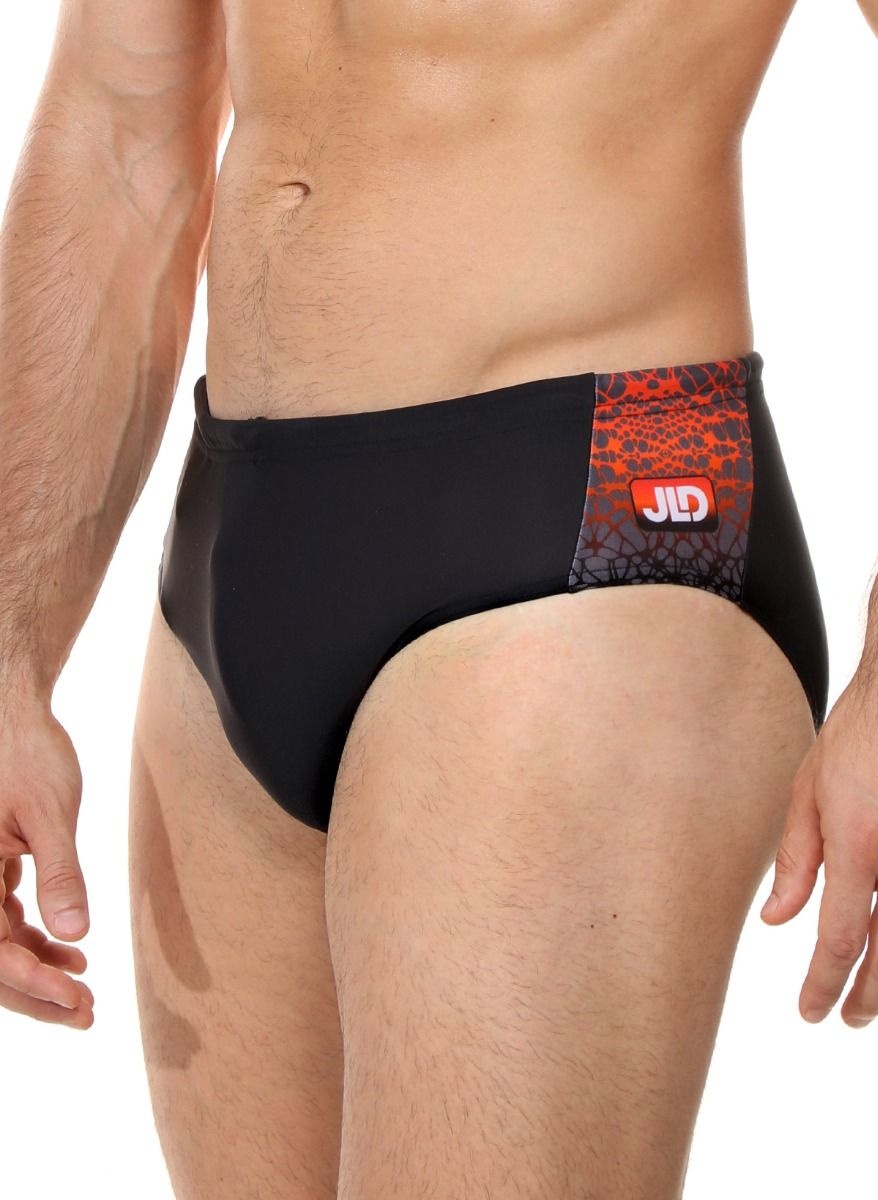 Мужские плавки с оригинальной брендированной вставкой сбоку 1