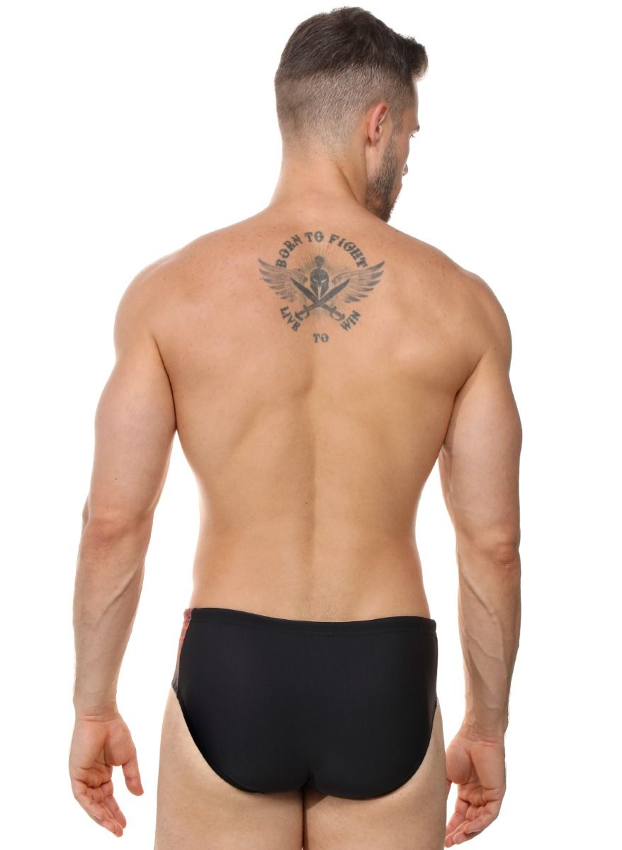 Мужские плавки с оригинальной брендированной вставкой сбоку 4