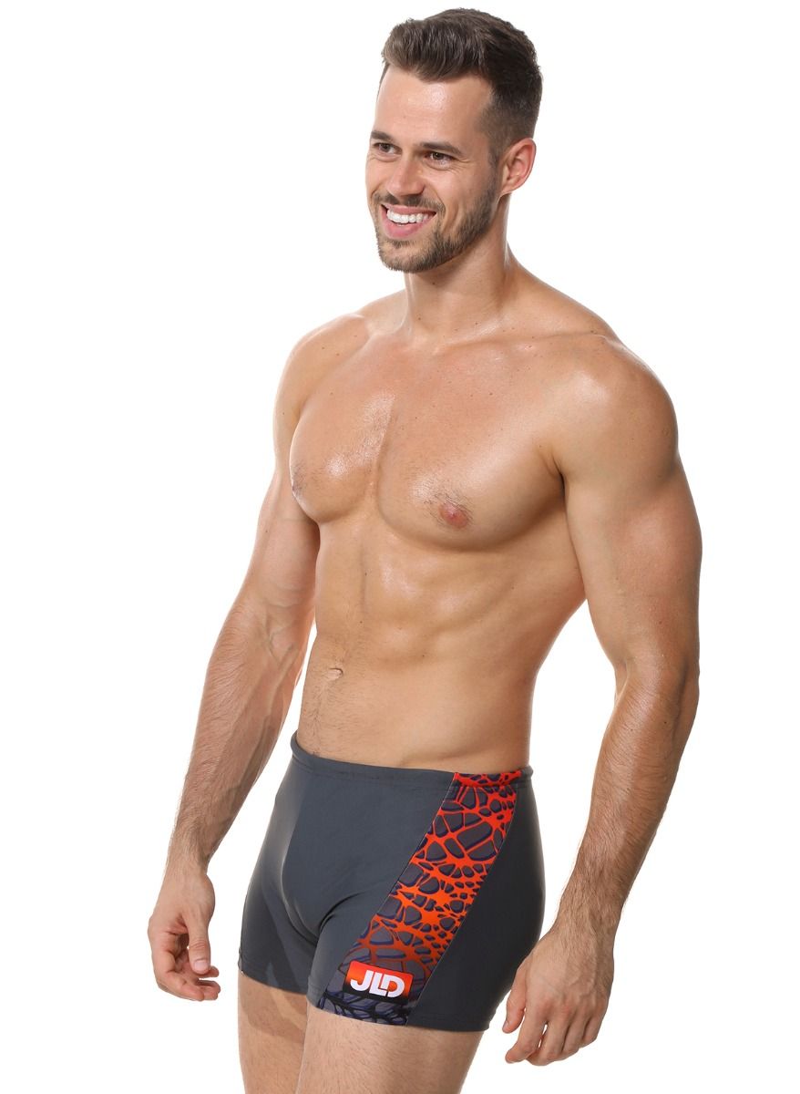 Мужские плавки-боксеры с оригинальной брендированной вставкой 10