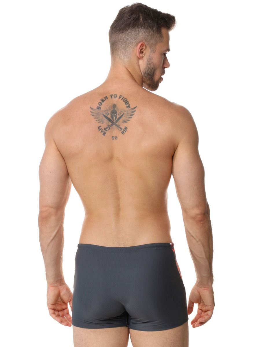 Мужские плавки-боксеры с оригинальной брендированной вставкой 11
