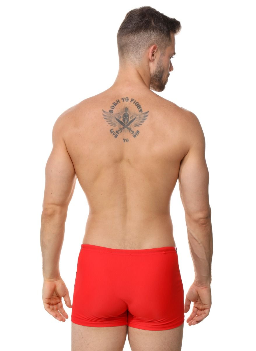 Мужские плавки-боксеры с оригинальной брендированной вставкой 6