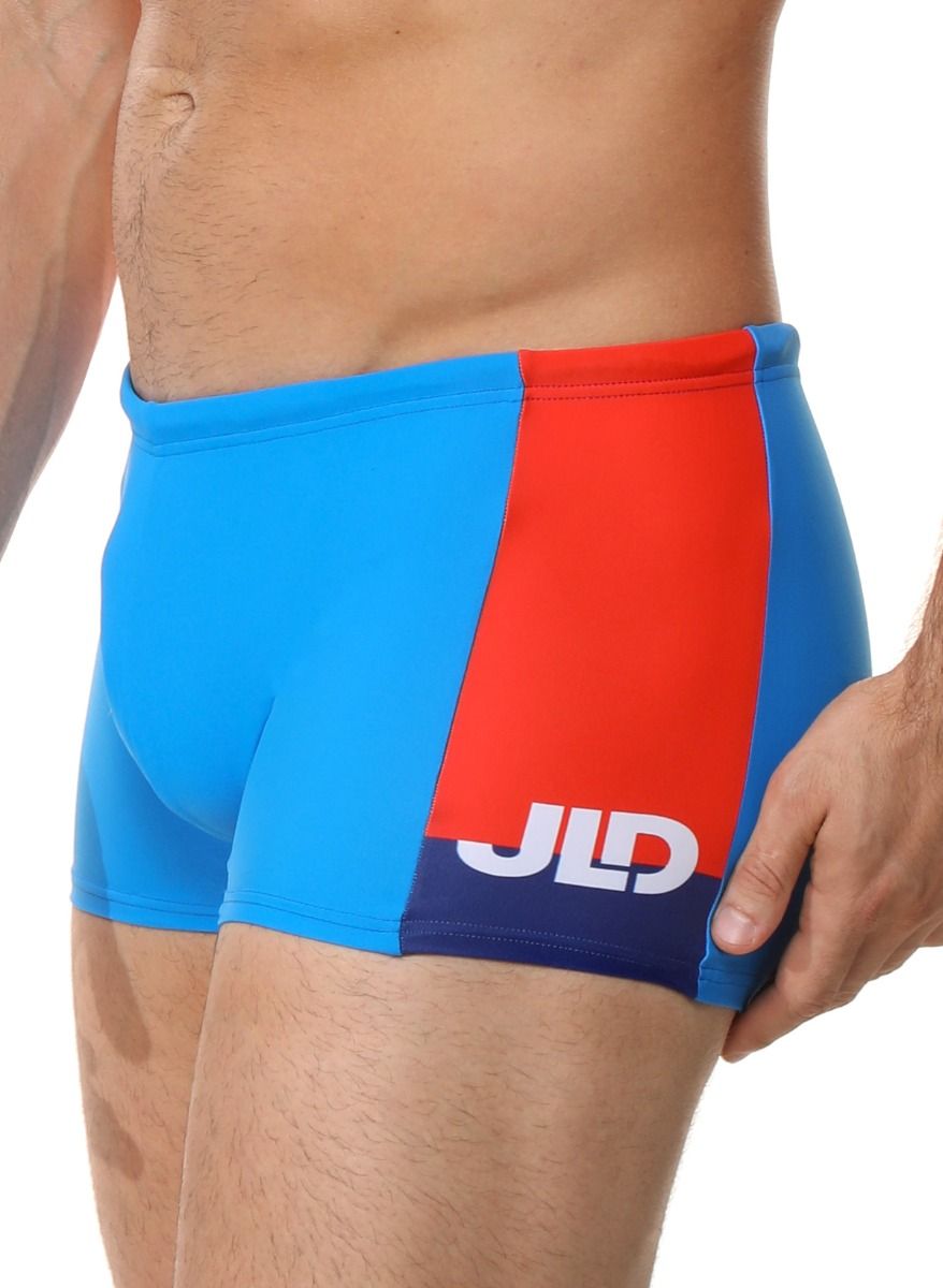 Мужские плавки-боксеры с контрастной брендированной вставкой 2