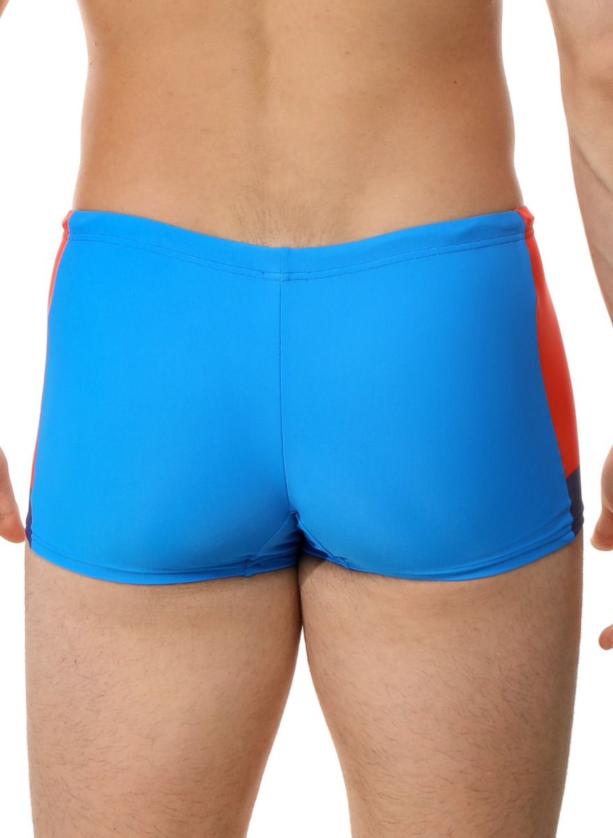 Мужские плавки-боксеры с контрастной брендированной вставкой 3