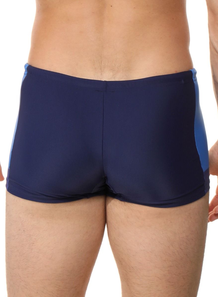 Мужские плавки-боксеры с контрастной брендированной вставкой 9