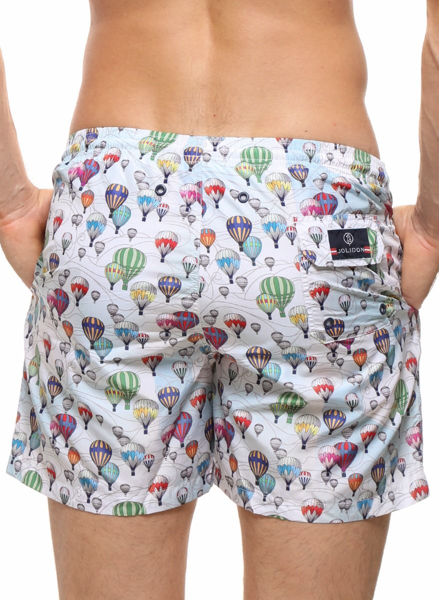 Мужские пляжные шорты с принтом в виде воздушных шаров 3