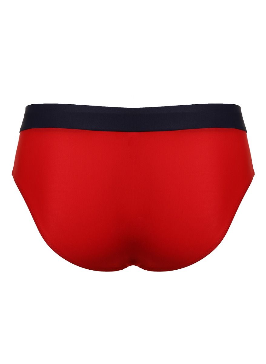 Классические мужские плавки с контрастным поясом 3