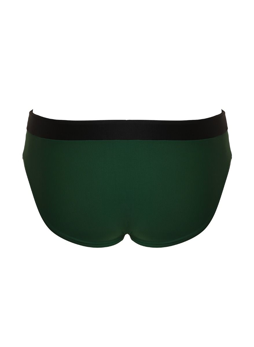 Классические мужские плавки с контрастным поясом 5