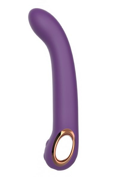 Фиолетовый силиконовый вибратор - 22,1 см. 3